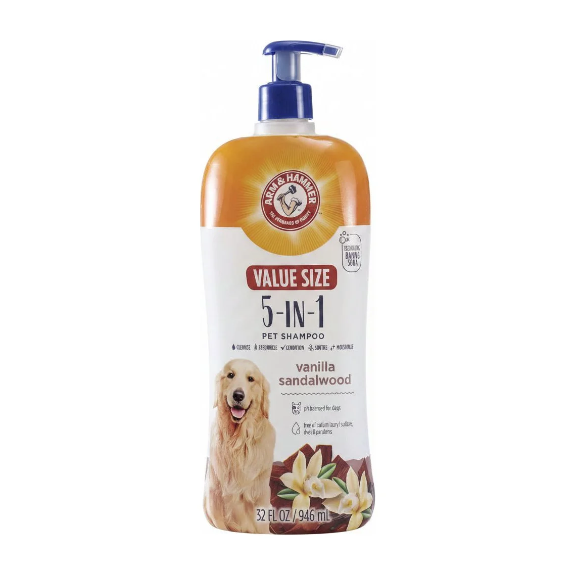 Arm & Hammer Pets 5-in-1 Pet Shampoo with Conditioner (Vanilla Sandalwood)