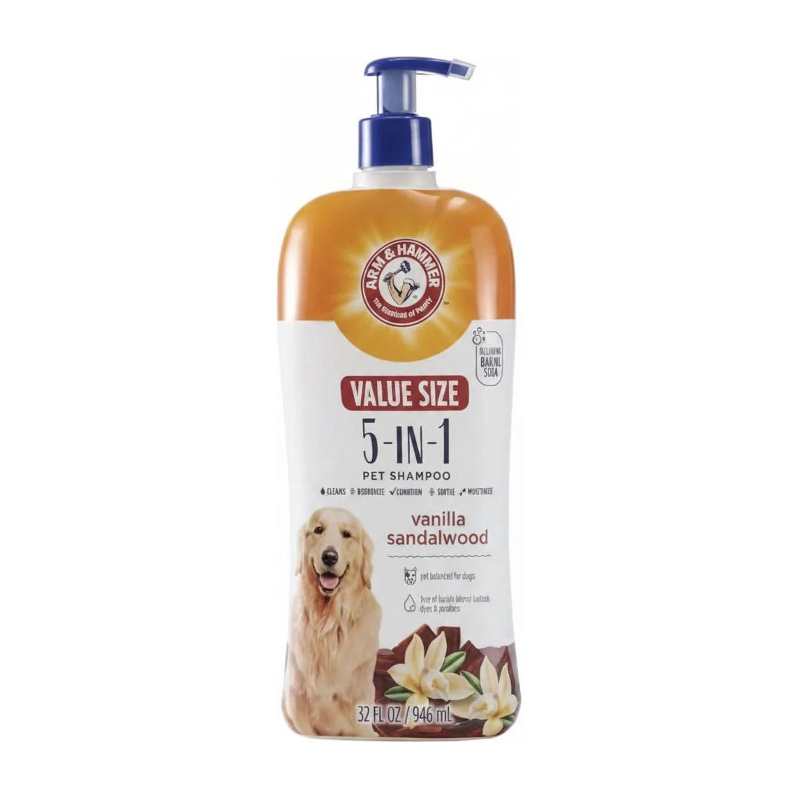 Arm & Hammer Pets 5-in-1 Pet Shampoo with Conditioner (Vanilla Sandalwood)