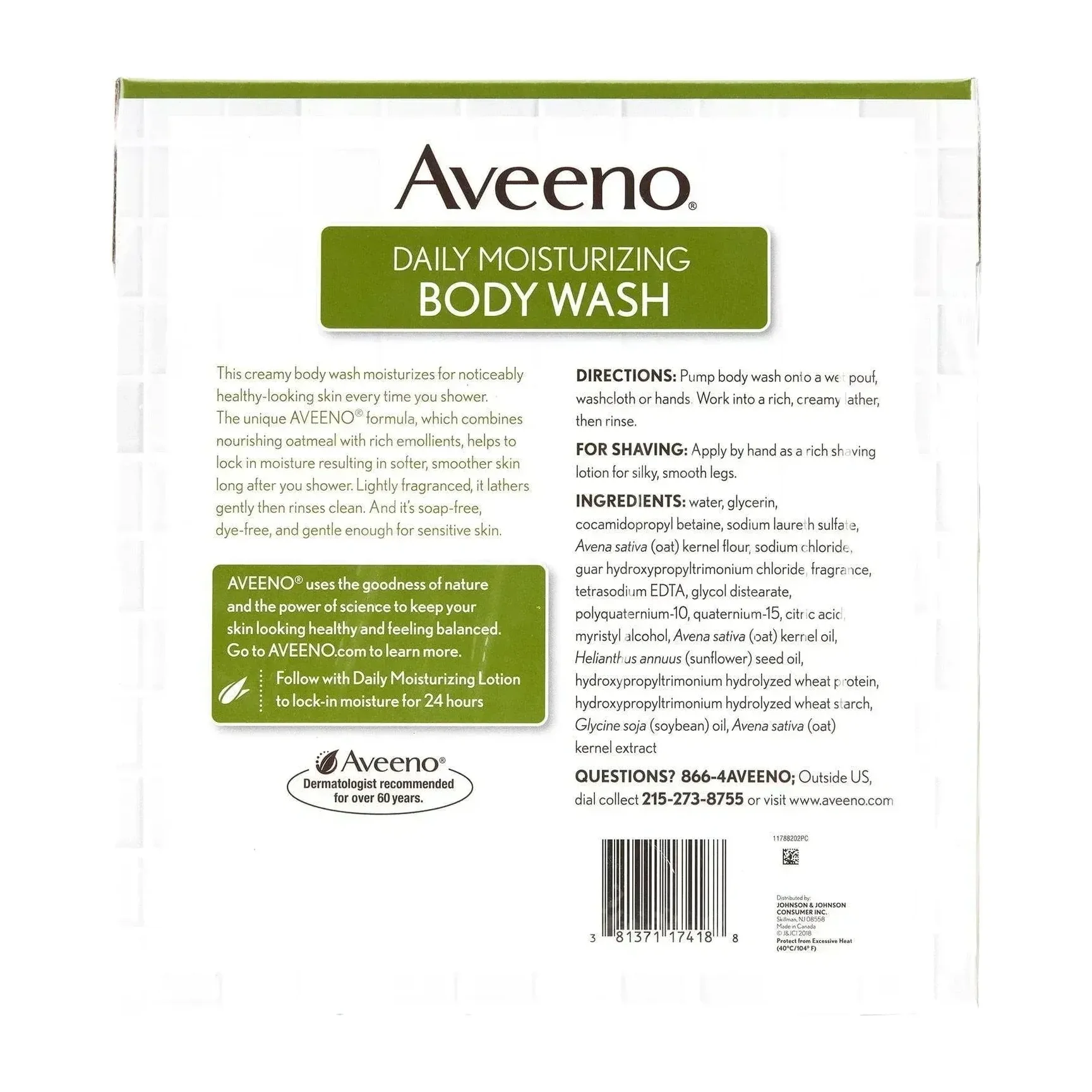 AVEENO Daily Moisturizing Body Wash (Wholesale)