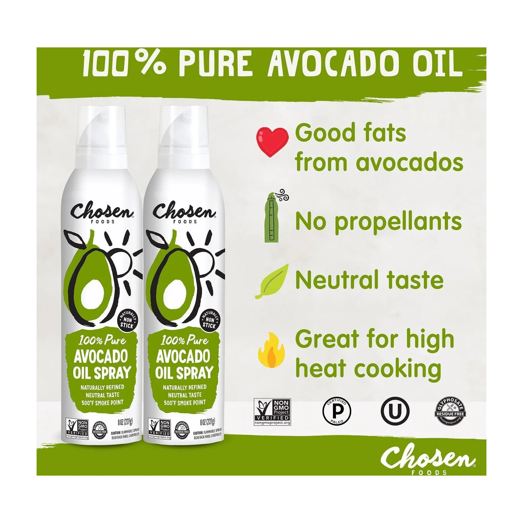 Avocado Oil Spray in Kenya - Chosen Foods 100% Pure, 2 Pack