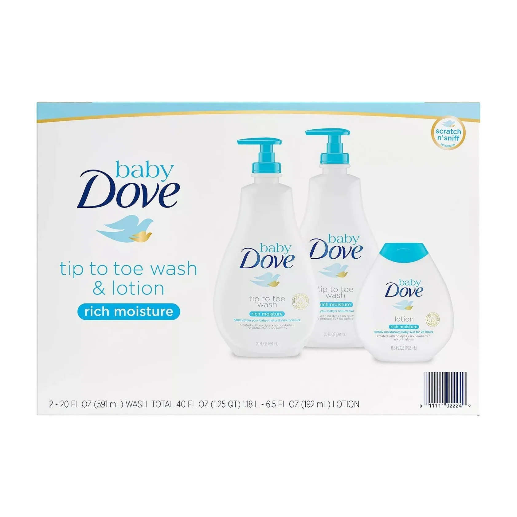 Baby Dove Wash and Lotion in Kenya - 3 Pack Gentle Care