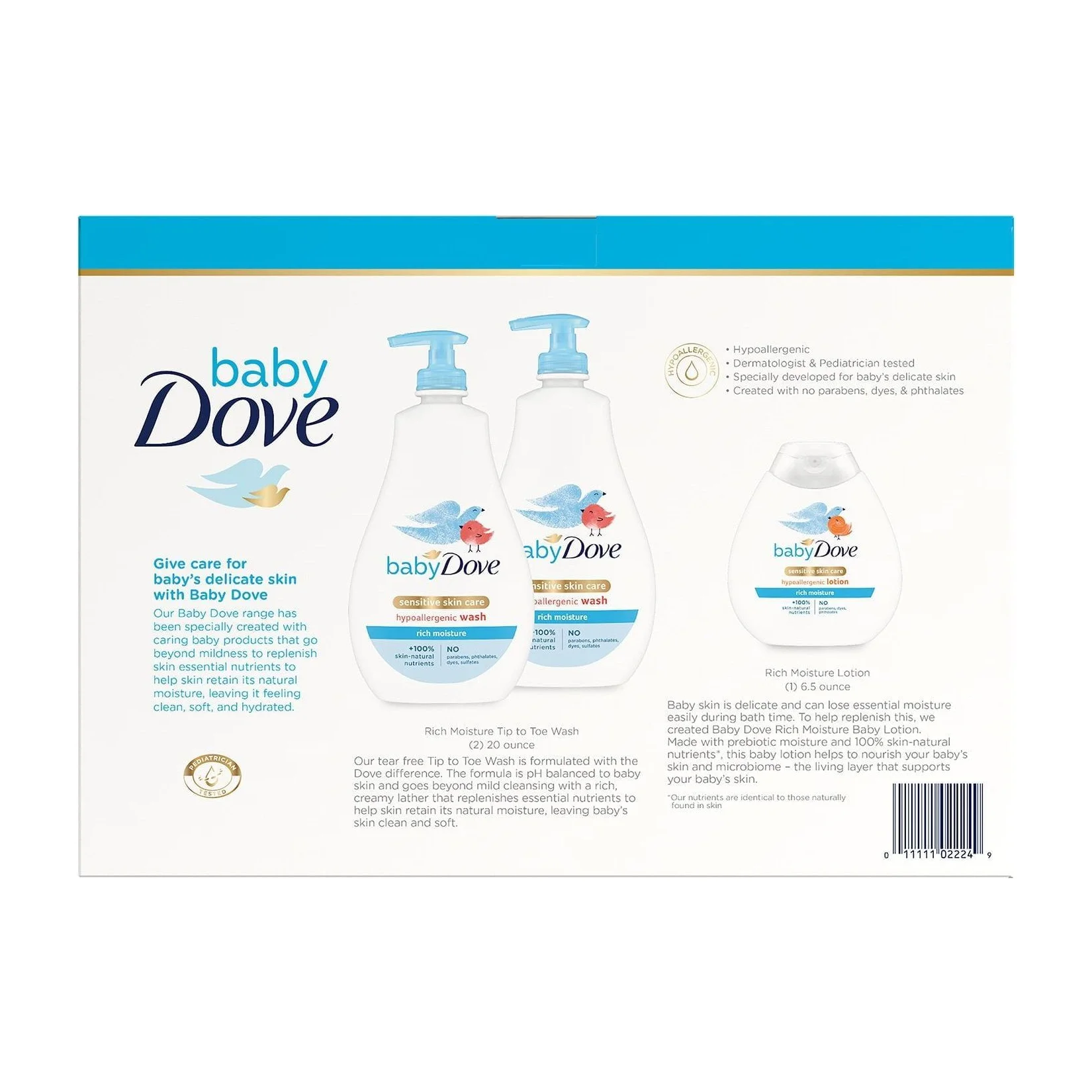 Baby Dove Wash and Lotion in Kenya - 3 Pack Gentle Care
