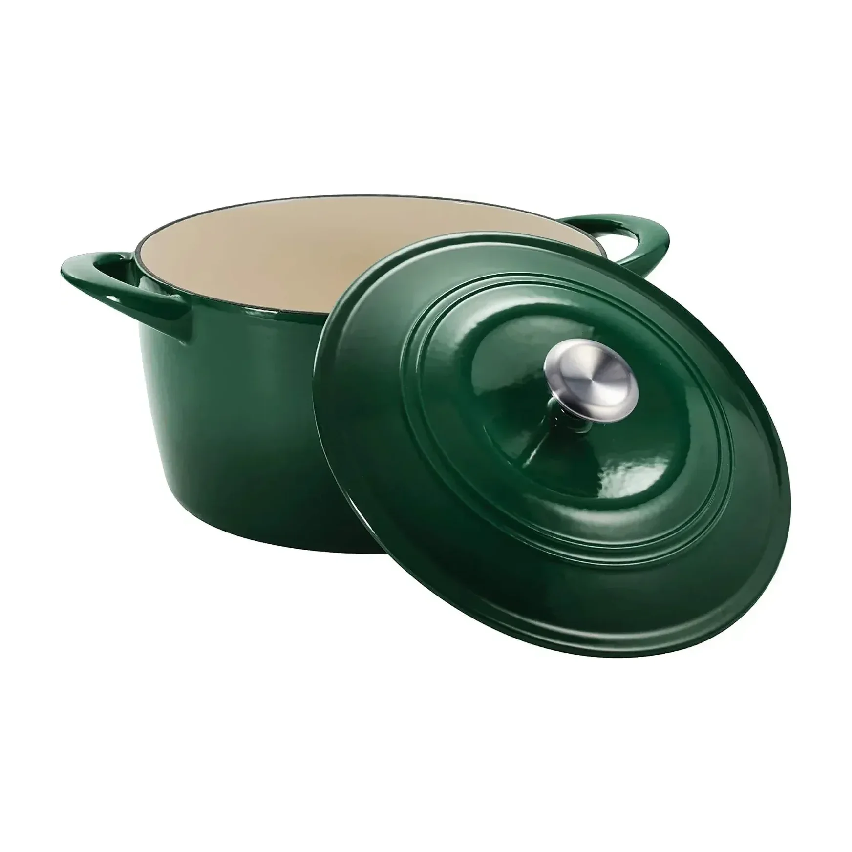 Tramontina 7 Qt Enameled Cast Iron Dutch Oven, Basil