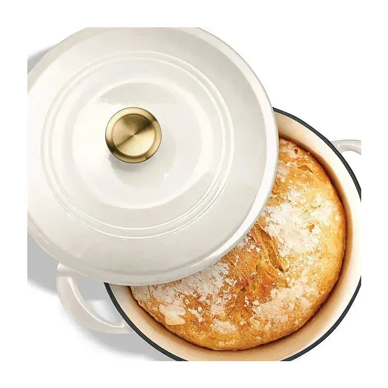 Tramontina 7 Qt Enameled Cast Iron Dutch Oven, Peacock