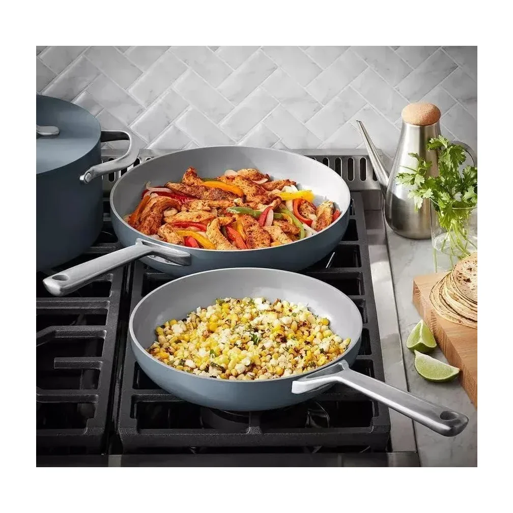 Member's Mark 11-Piece Modern Ceramic Cookware Set, Blue