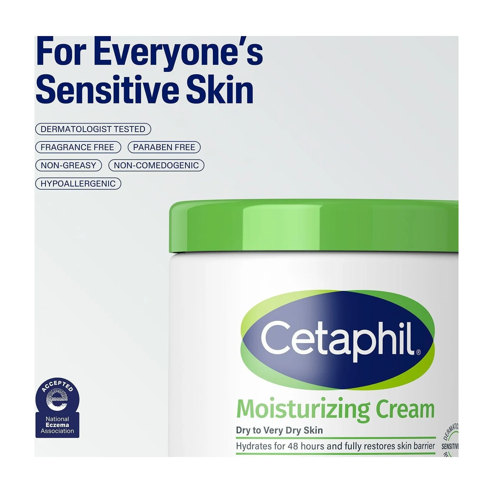 Cetaphil Moisturizing Cream for Very Dry, Sensitive Skin (2 Pack)