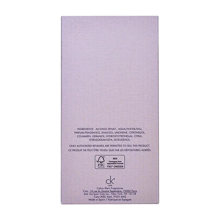 CK One Unisex Perfume in Kenya - Calvin Klein Eau de Toilette 200ml