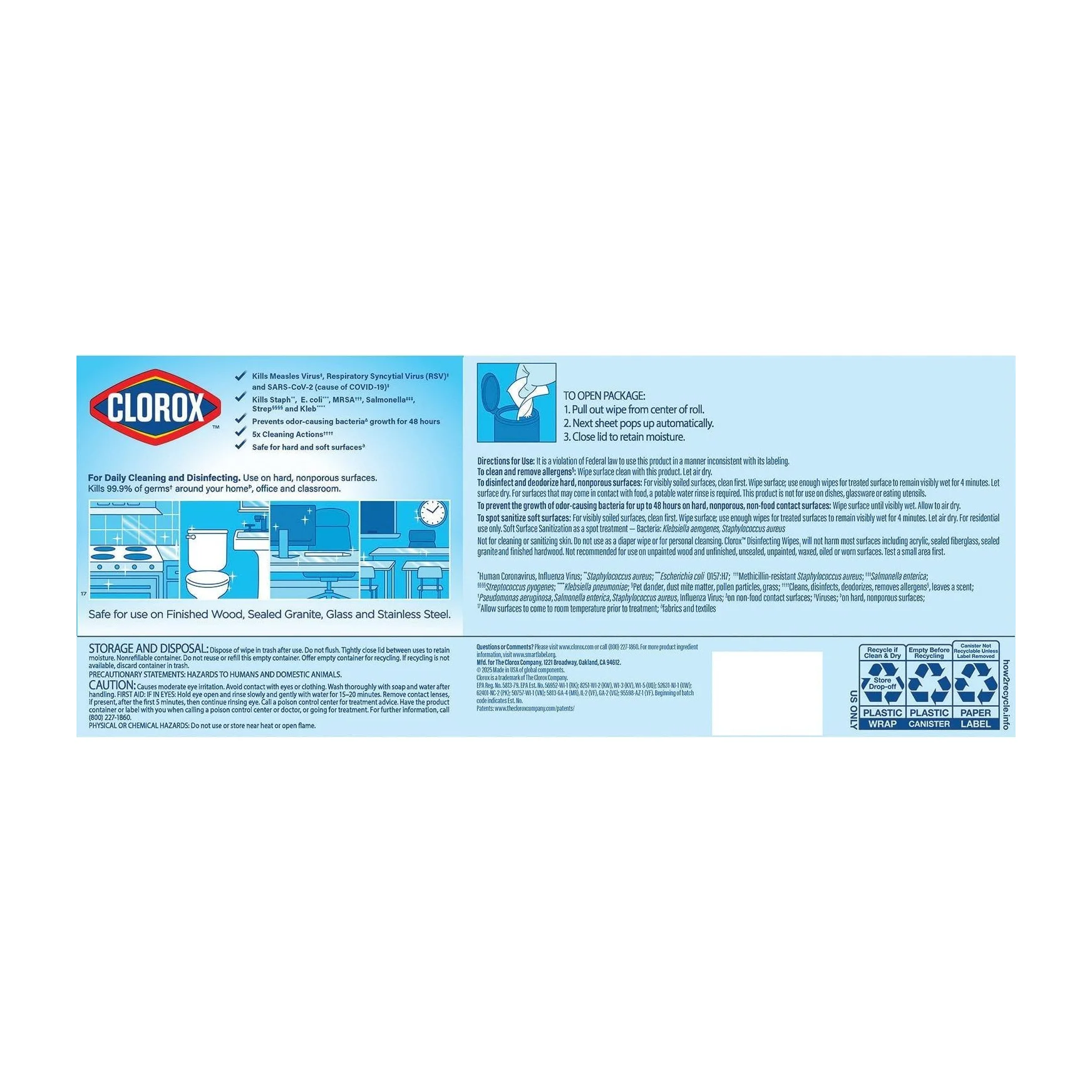 Clorox Disinfecting Wipes (Pack of 5)