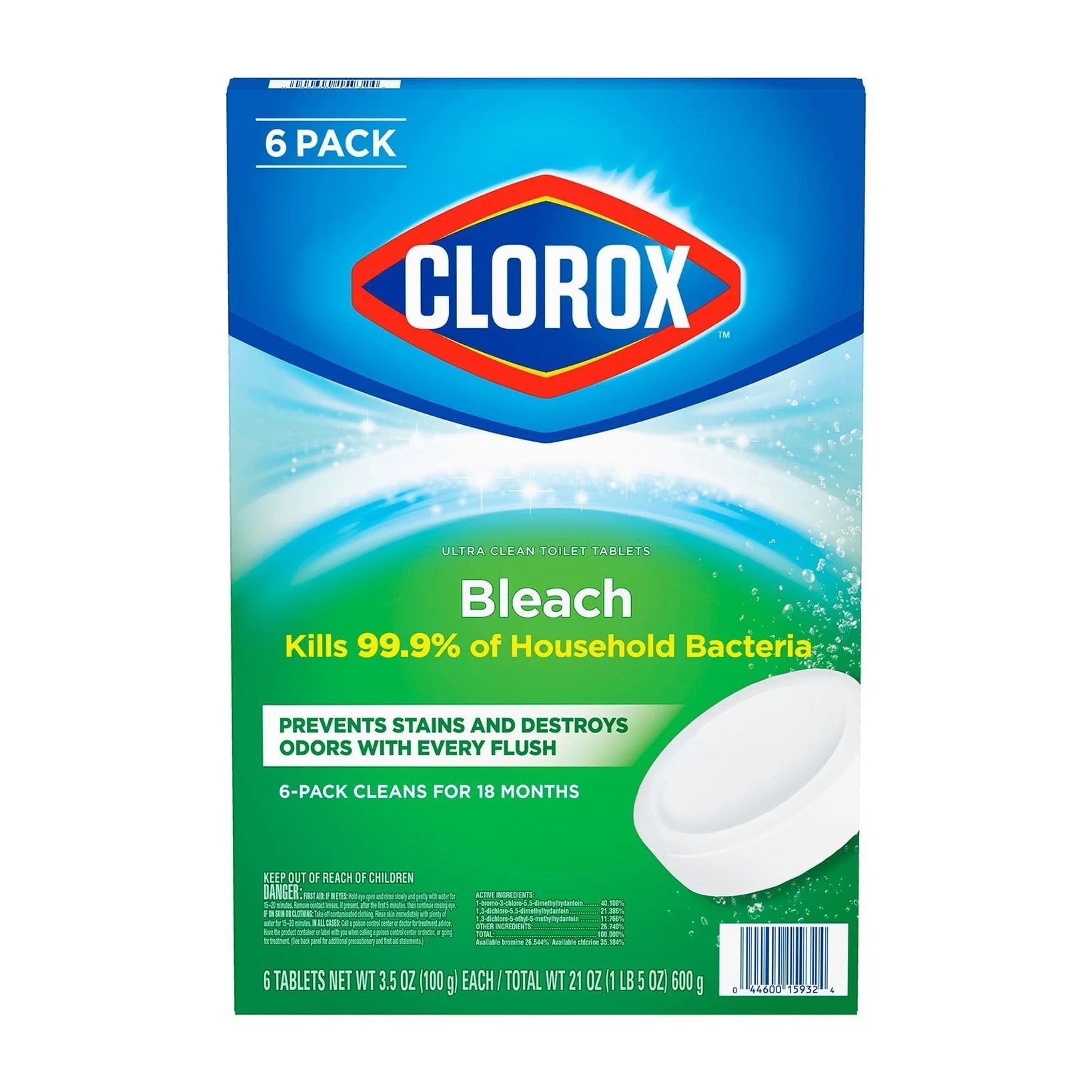 Clorox Ultra Tablets Toilet Bowl Cleaner (6 Pack)