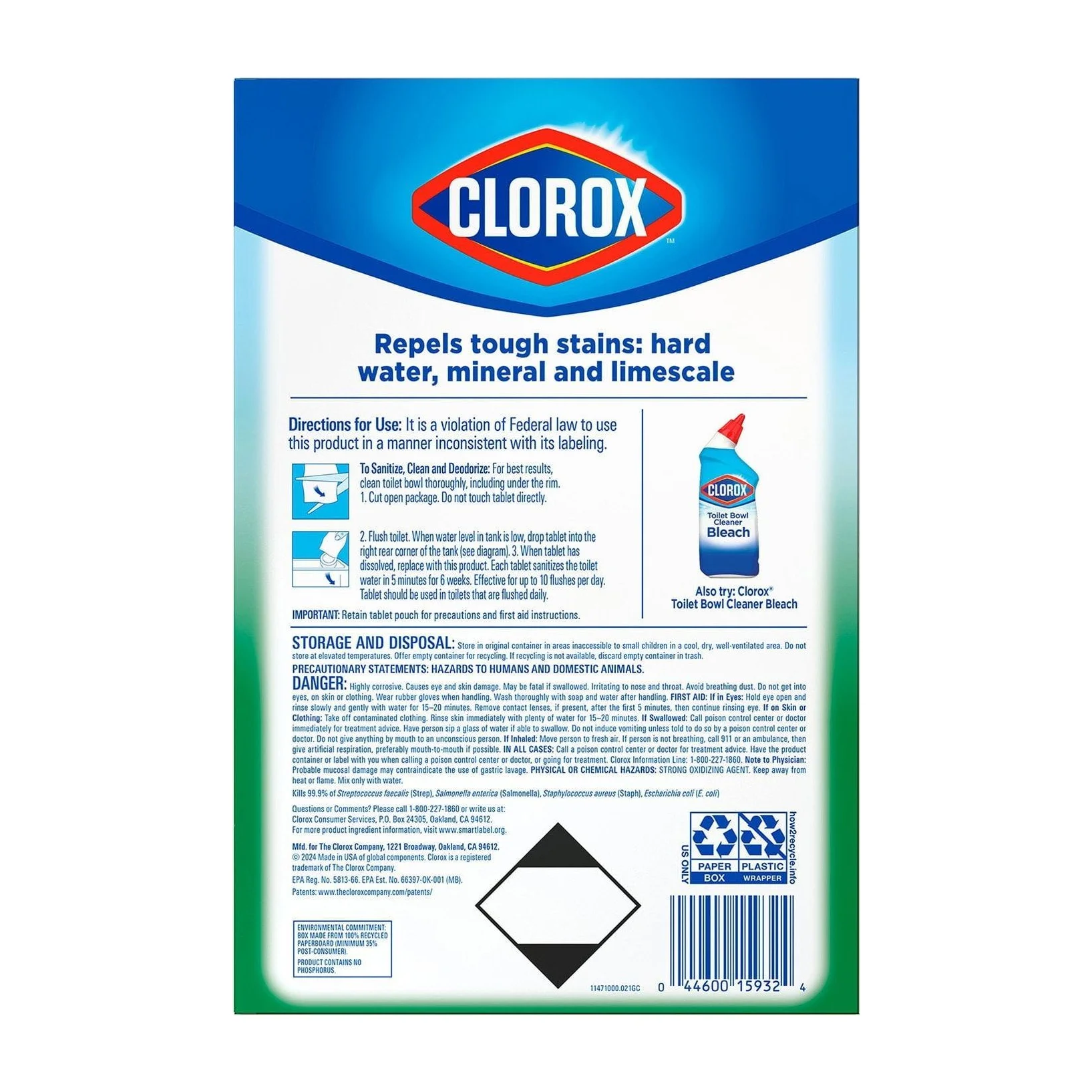 Clorox Ultra Tablets Toilet Bowl Cleaner (6 Pack)