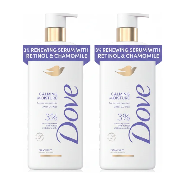 Dove 3%  Retinol & Chamomile Renewing Serum  Body Wash (2 pack)