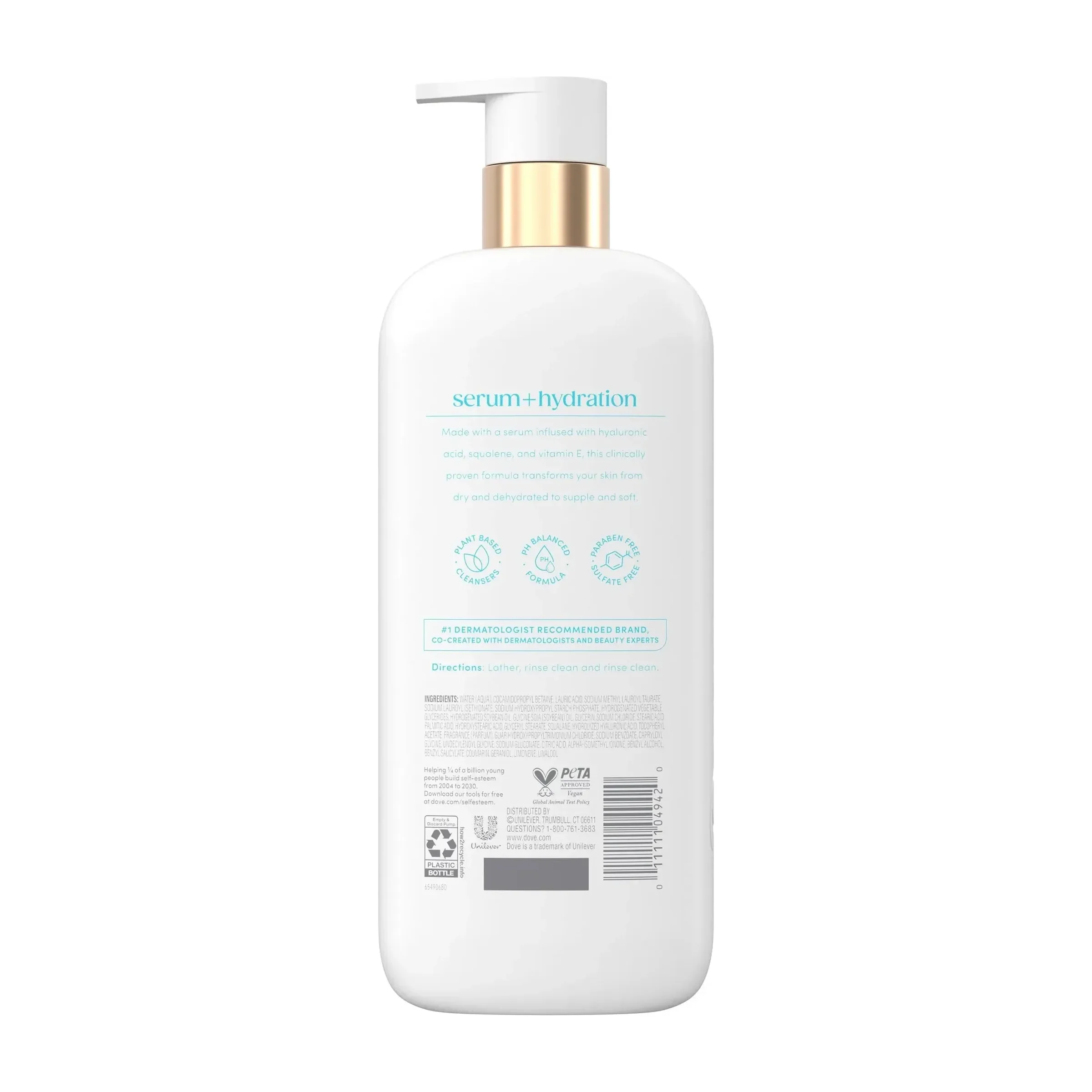 Dove Body Wash with 6% Hyaluronic body wash (2 Pack)
