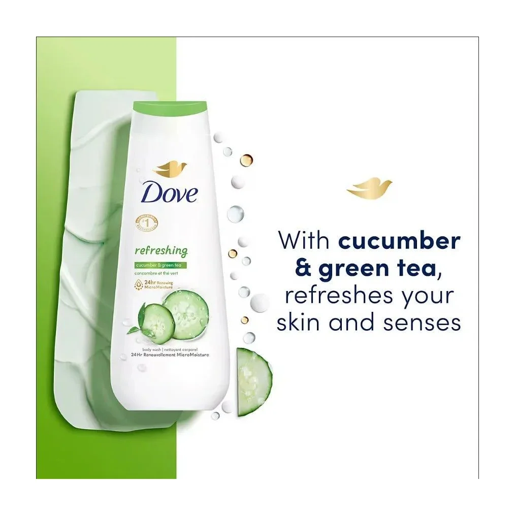 Dove Refreshing Cucumber & Green Tea Body Wash (3 Pack)