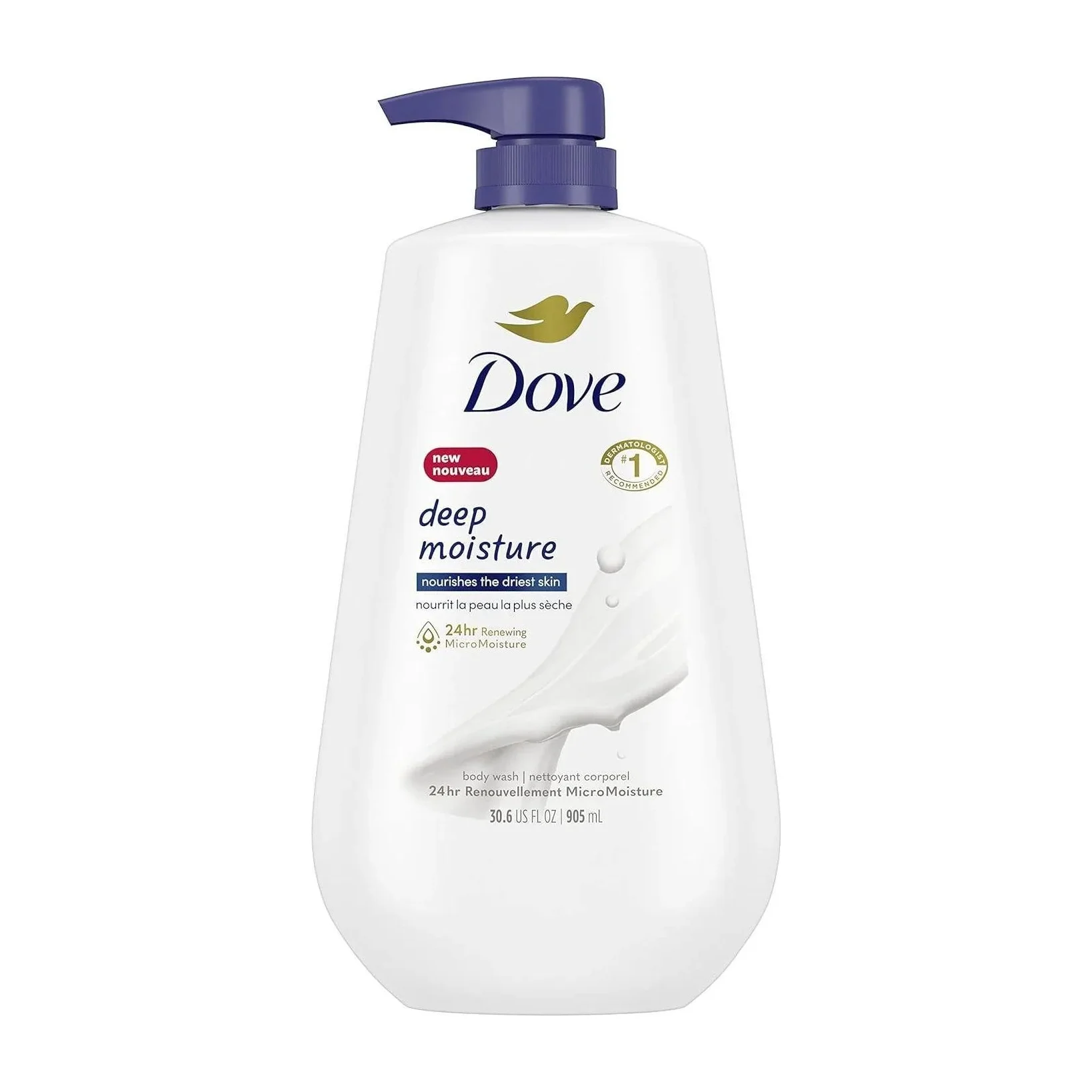 Body Wash for Dry Skin in Kenya - Dove Deep Moisture with Pump
