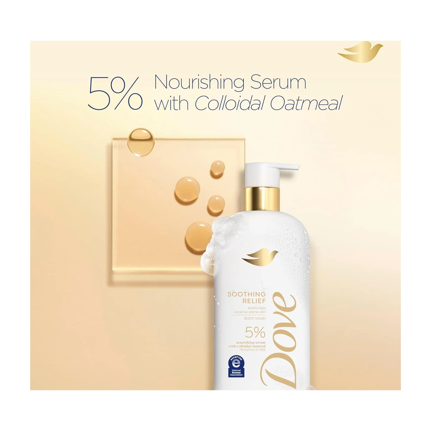 Dove Fragrance Free Body Wash Soothing Relief (2 Pack)