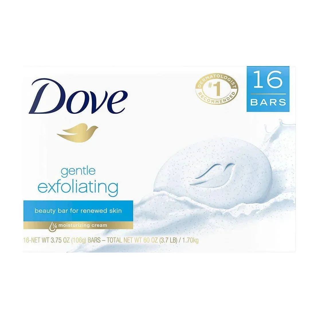 Exfoliating Soap in Kenya - Dove Gentle Exfoliating Beauty Bar, 16 ct