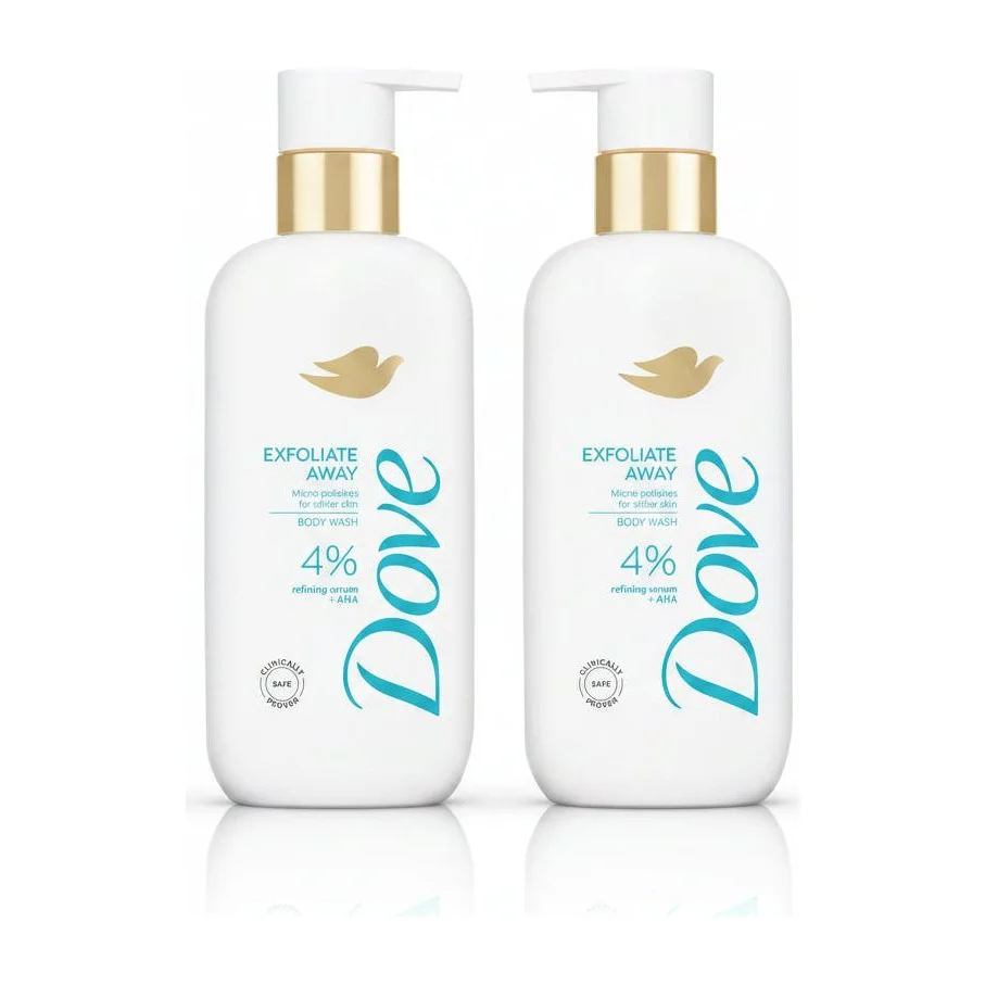 DOVE Exfoliate Away Serum Body Wash (2 pack)