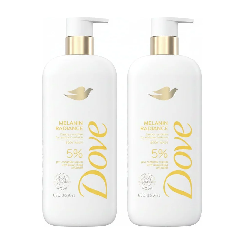Dove Melanin Radiance 5% Pro-Ceramide Serum Body Wash (2 Pack)