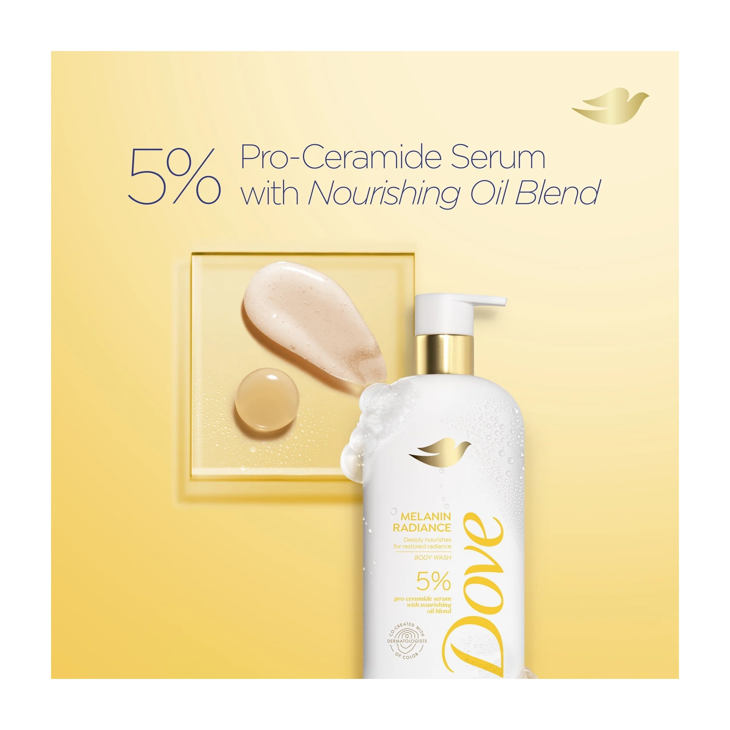 Dove Melanin Radiance 5% Pro-Ceramide Serum Body Wash (2 Pack)