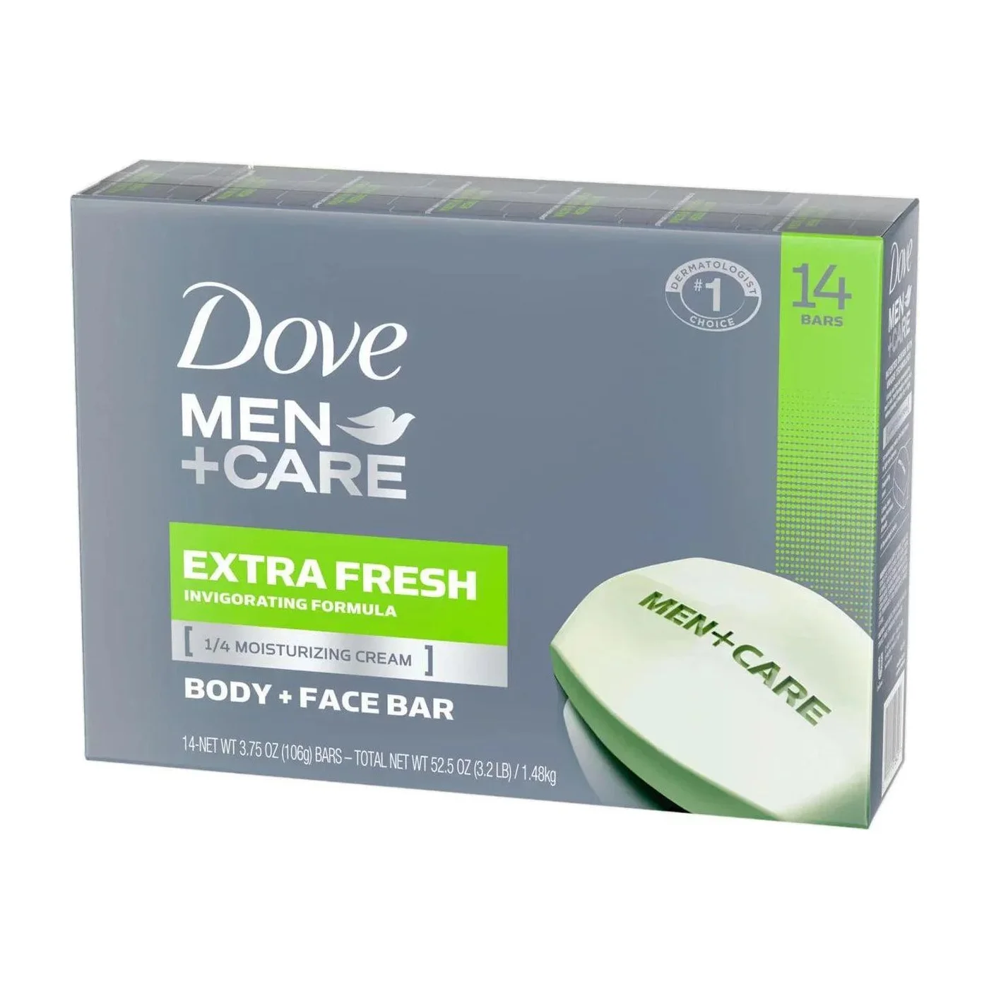 Men's Bar Soap in Kenya - Dove Men+Care Extra Fresh, 14 Pack