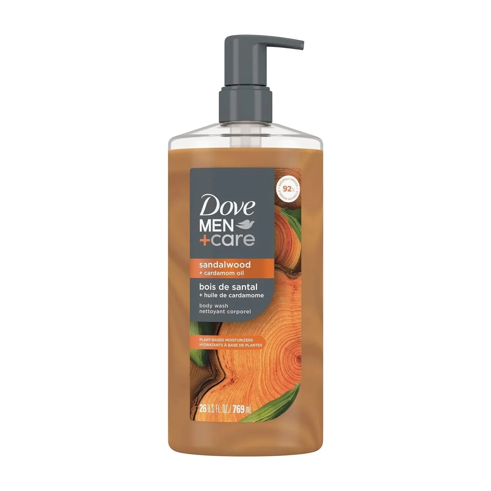 Dove Men+Care Body Wash, Sandalwood and Cardamom Oil