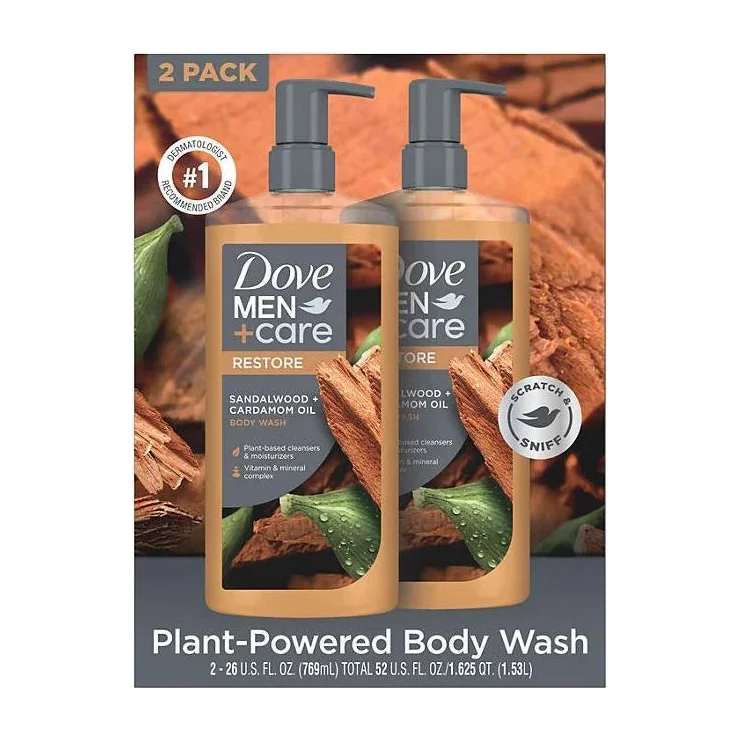 Dove Men+Care Body Wash, Sandalwood and Cardamom Oil