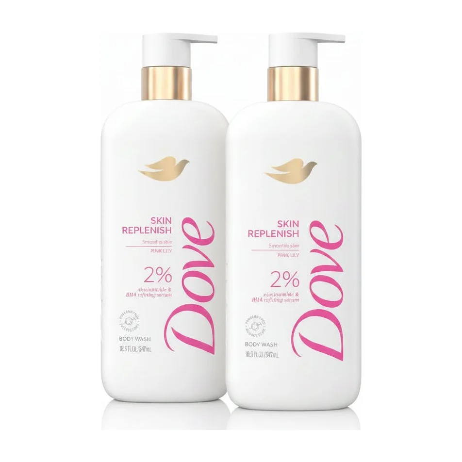 Dove Niacinamide & BHA Serum Body Wash  with  (2 pack)
