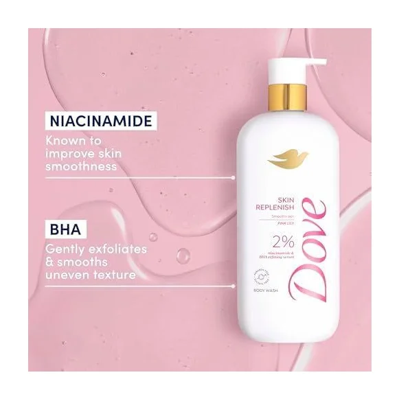 Dove Niacinamide & BHA Serum Body Wash  with  (2 pack)