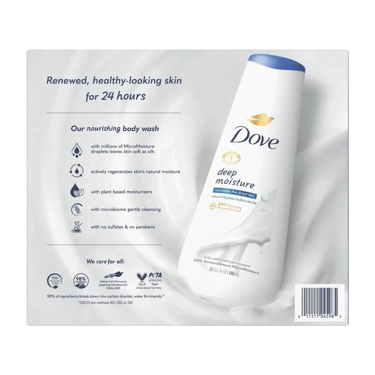 Dove Nourishing Body Wash, Deep Moisture, 680ml