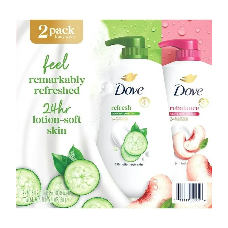 Dove Refresh & Rebalance Body Wash (2 Pack)