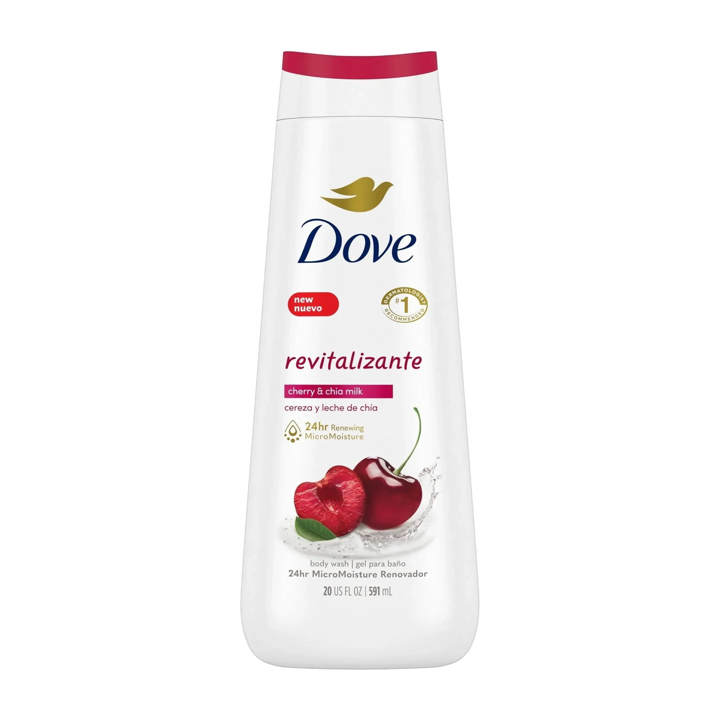 Dove Revitalizante Body Wash in Kenya - Cherry and Chia Milk 3 Pack