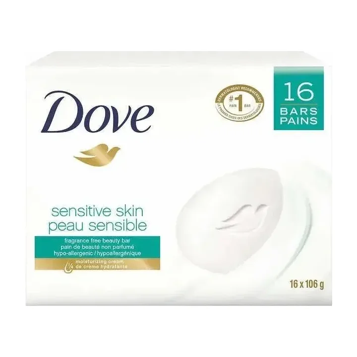 Sensitive Skin Soap in Kenya - Dove Sensitive Bar, 16 Pack