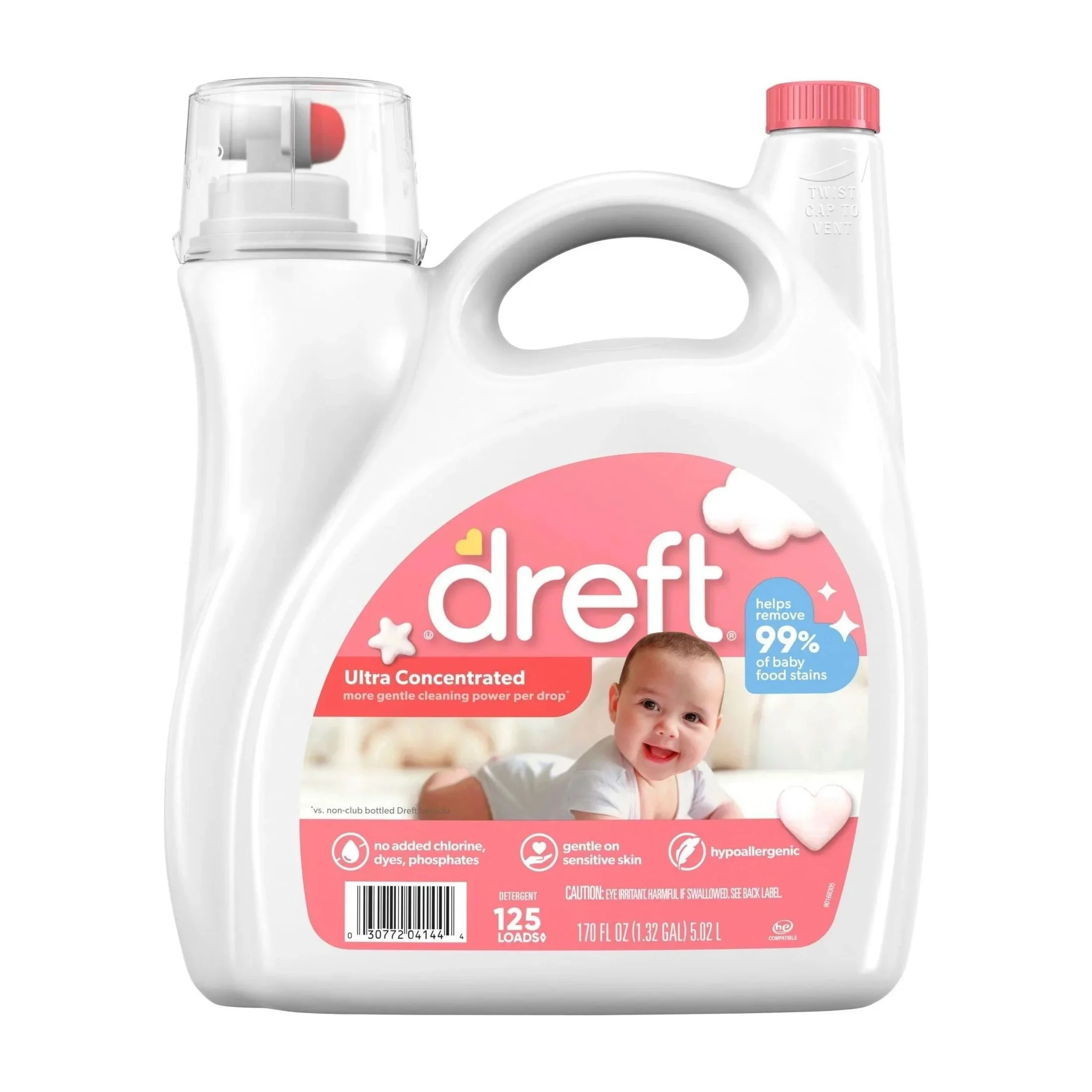 Baby Laundry Detergent in Kenya - Dreft Ultra Concentrated, 125 Loads