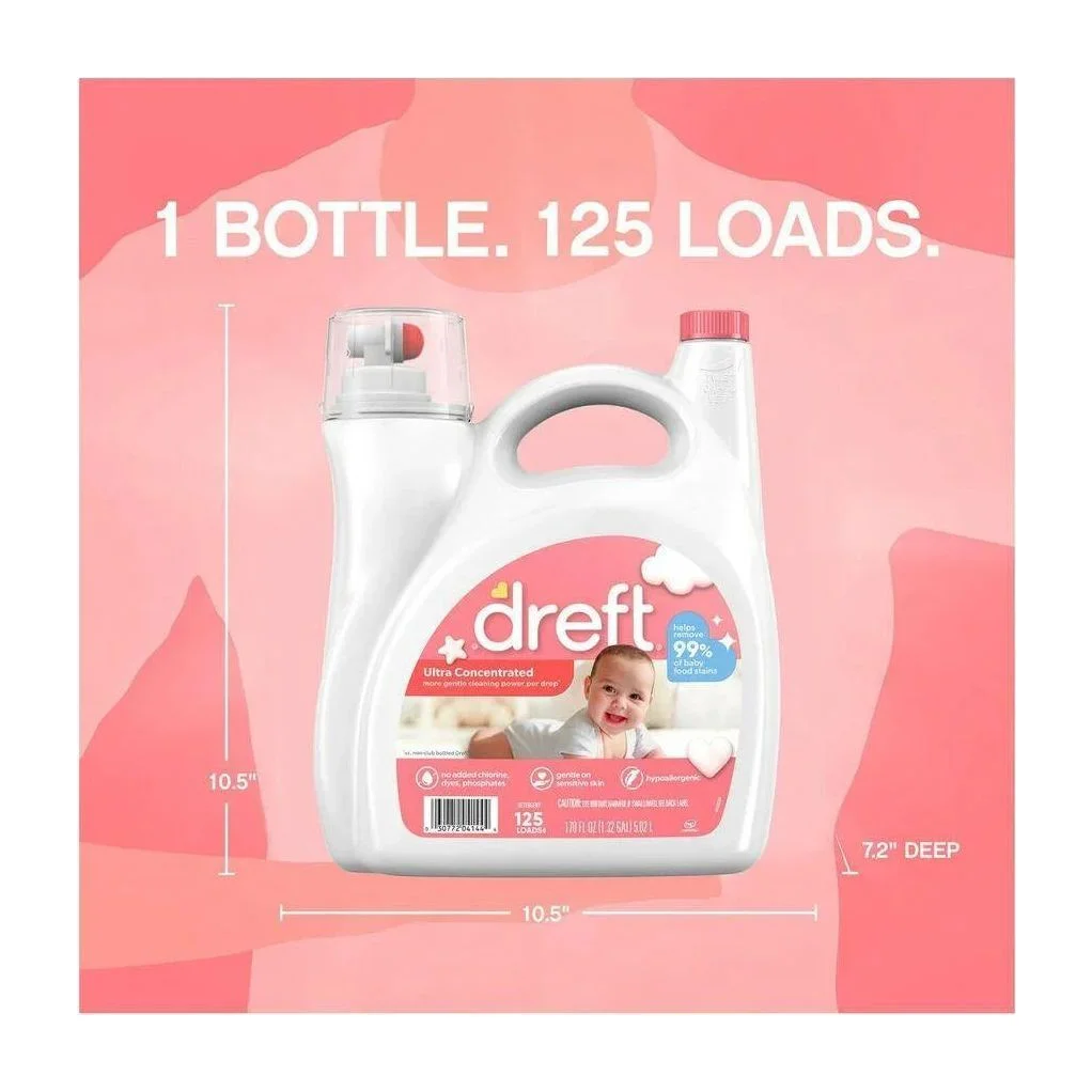 Baby Laundry Detergent in Kenya - Dreft Ultra Concentrated, 125 Loads