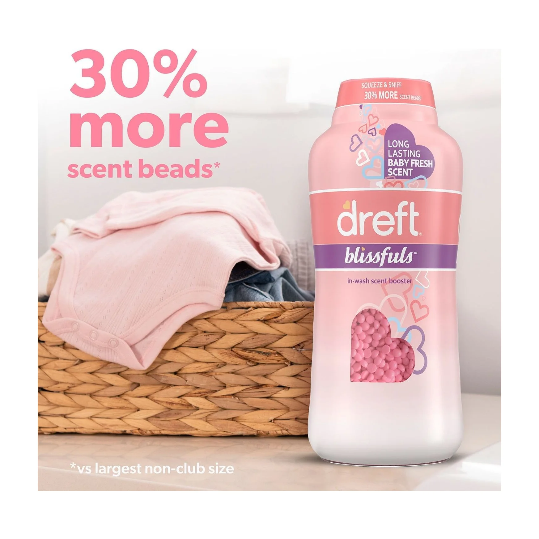 Dreft Blissful Scent Booster Beads, Baby Fresh Scent