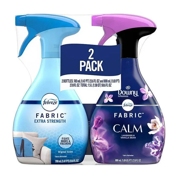 Febreze Extra Strength Fabric Spray, Original and Downy Calm (2 Pack)