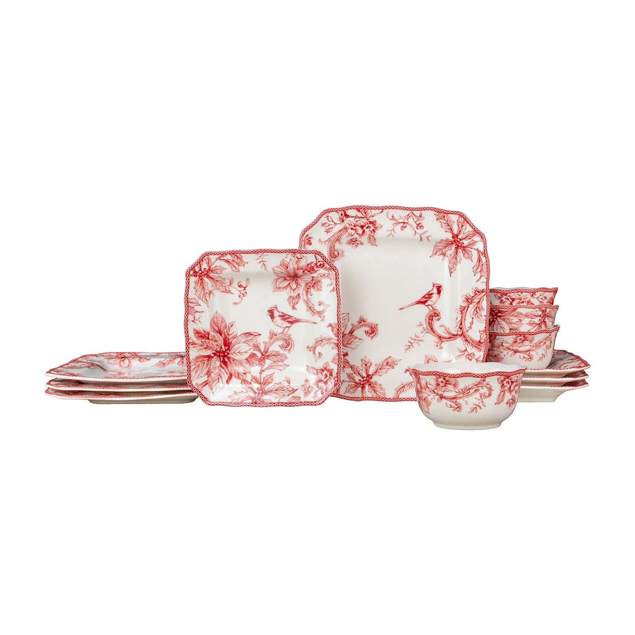 Fifth Christmas Lane 12 Piece Dinnerware Set in Kenya