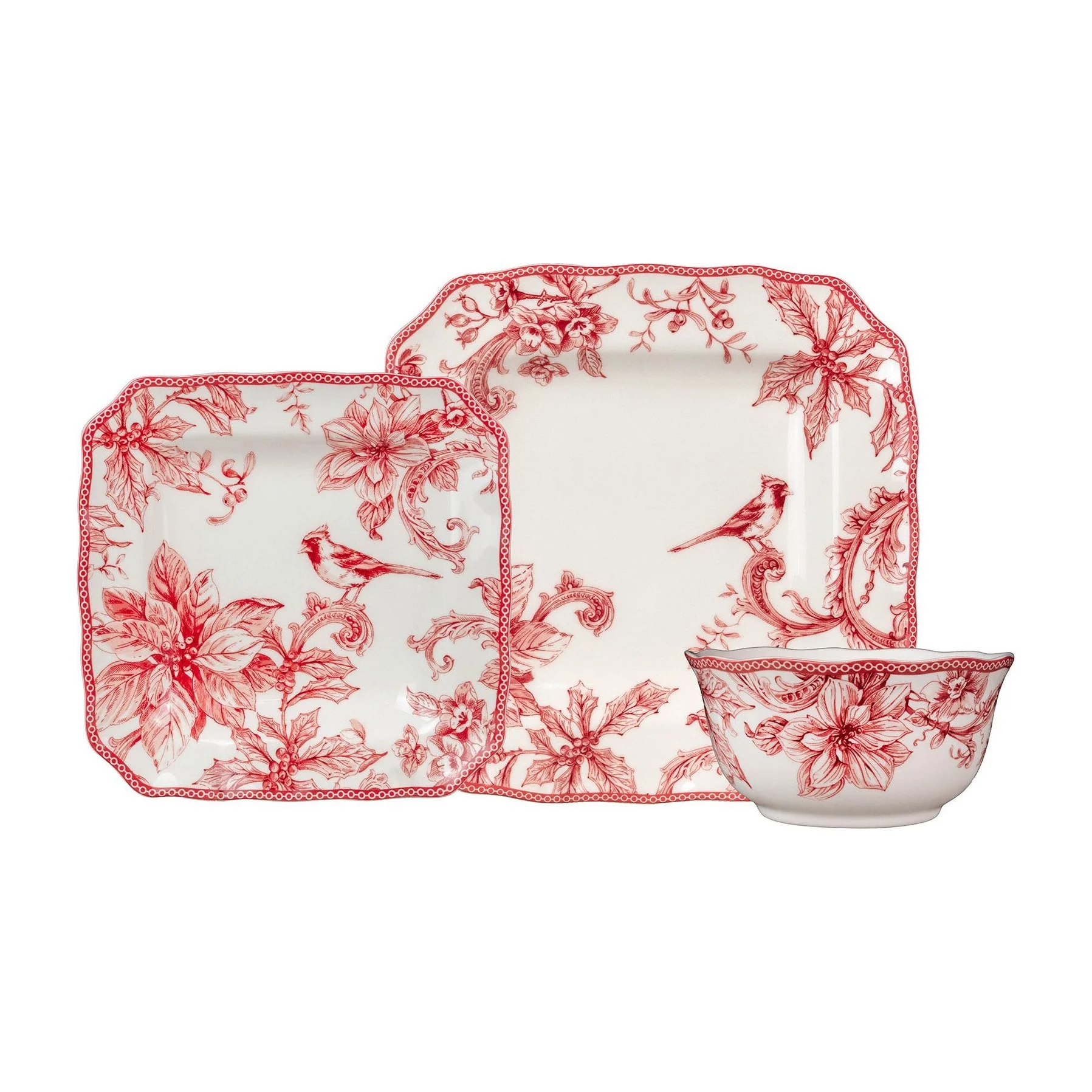 Fifth Christmas Lane 12 Piece Dinnerware Set in Kenya