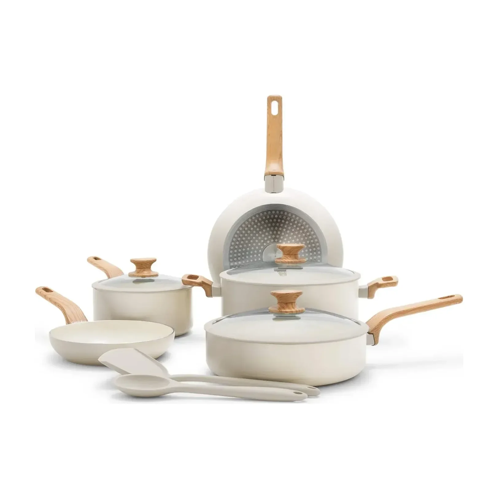 GreenPan Essence 10-Piece Ceramic Nonstick Cookware Set, Gray