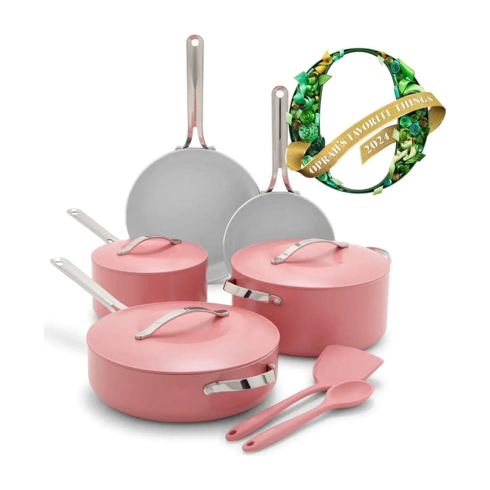 GreenPan Nova 10-Piece Cookware Set, Coral