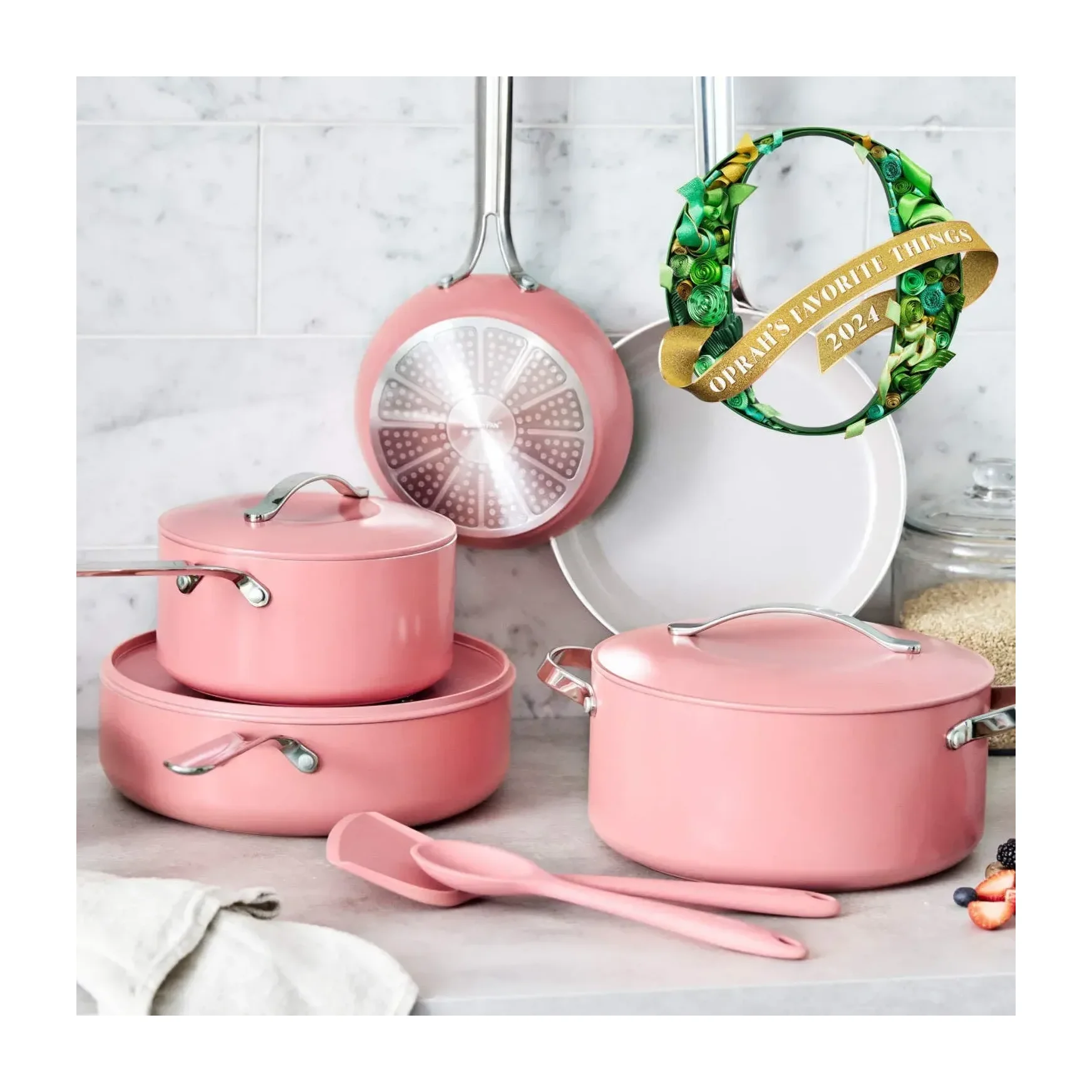 GreenPan Nova 10-Piece Cookware Set, Deep Teal
