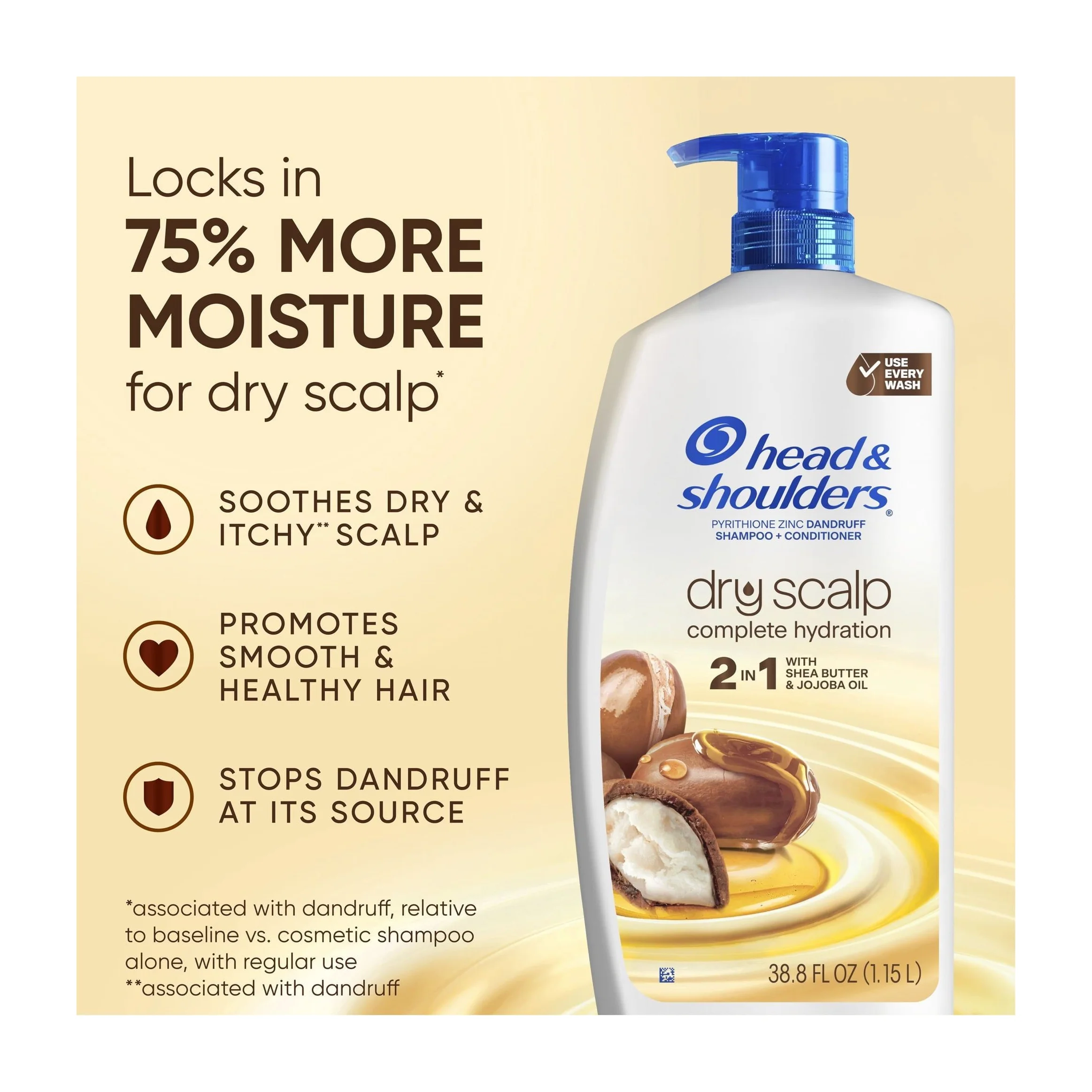 Head & Shoulders 2-in-1 Dry Scalp Care Shampoo and Conditioner,