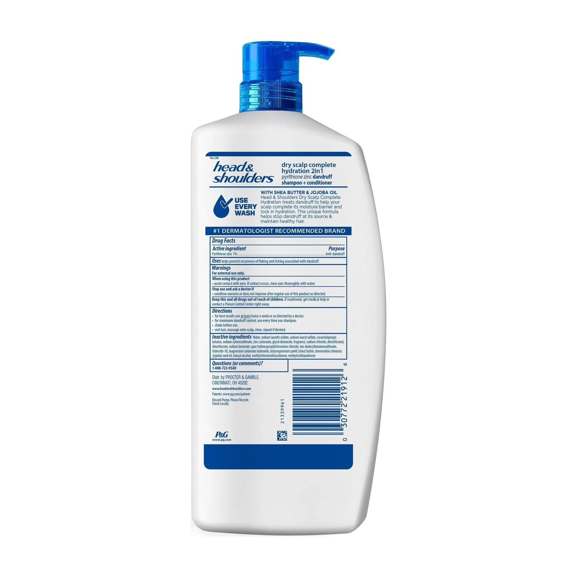 Head & Shoulders 2-in-1 Dry Scalp Care Shampoo and Conditioner,