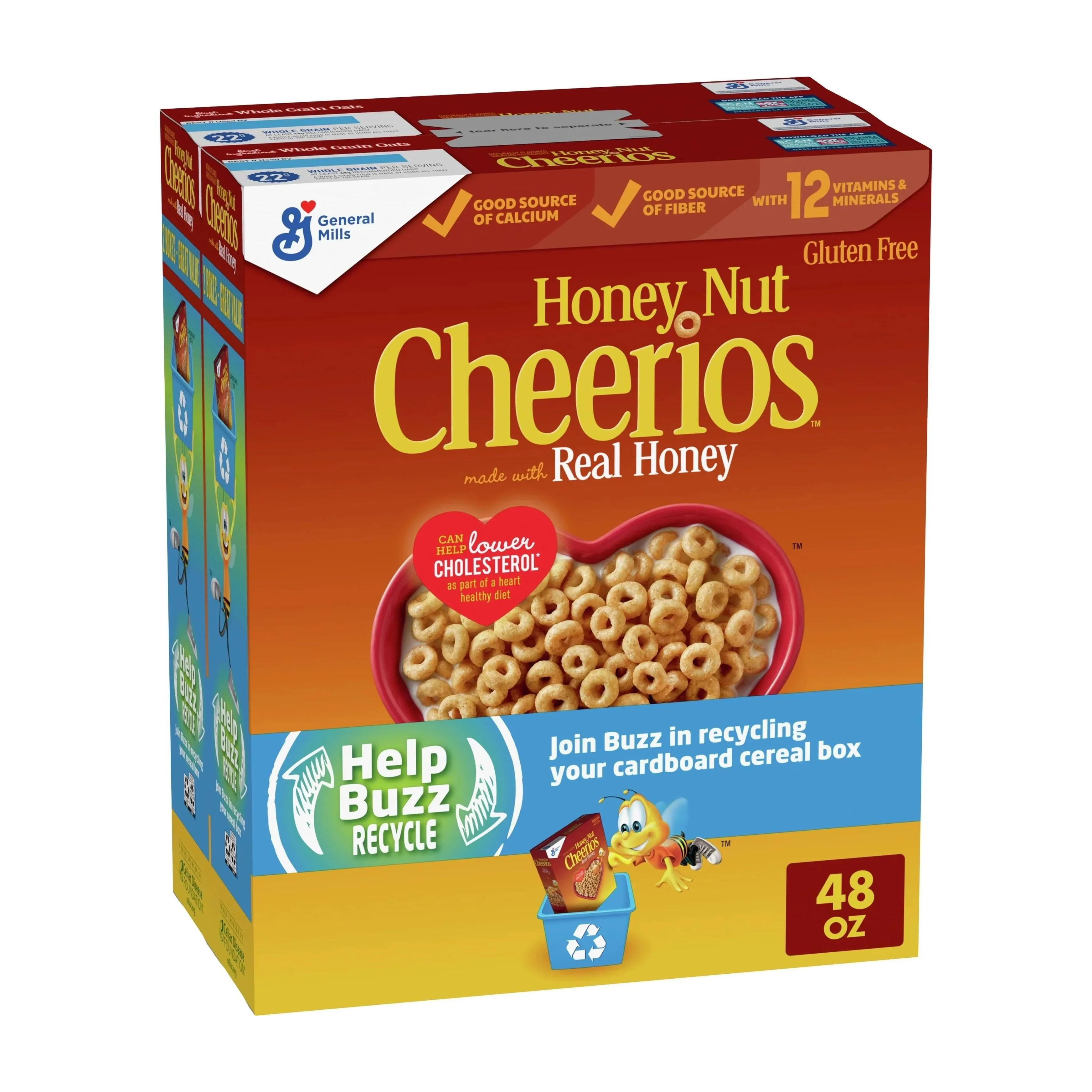 Honey Nut Cheerios Heart Healthy Breakfast Cereal (2 Pack)