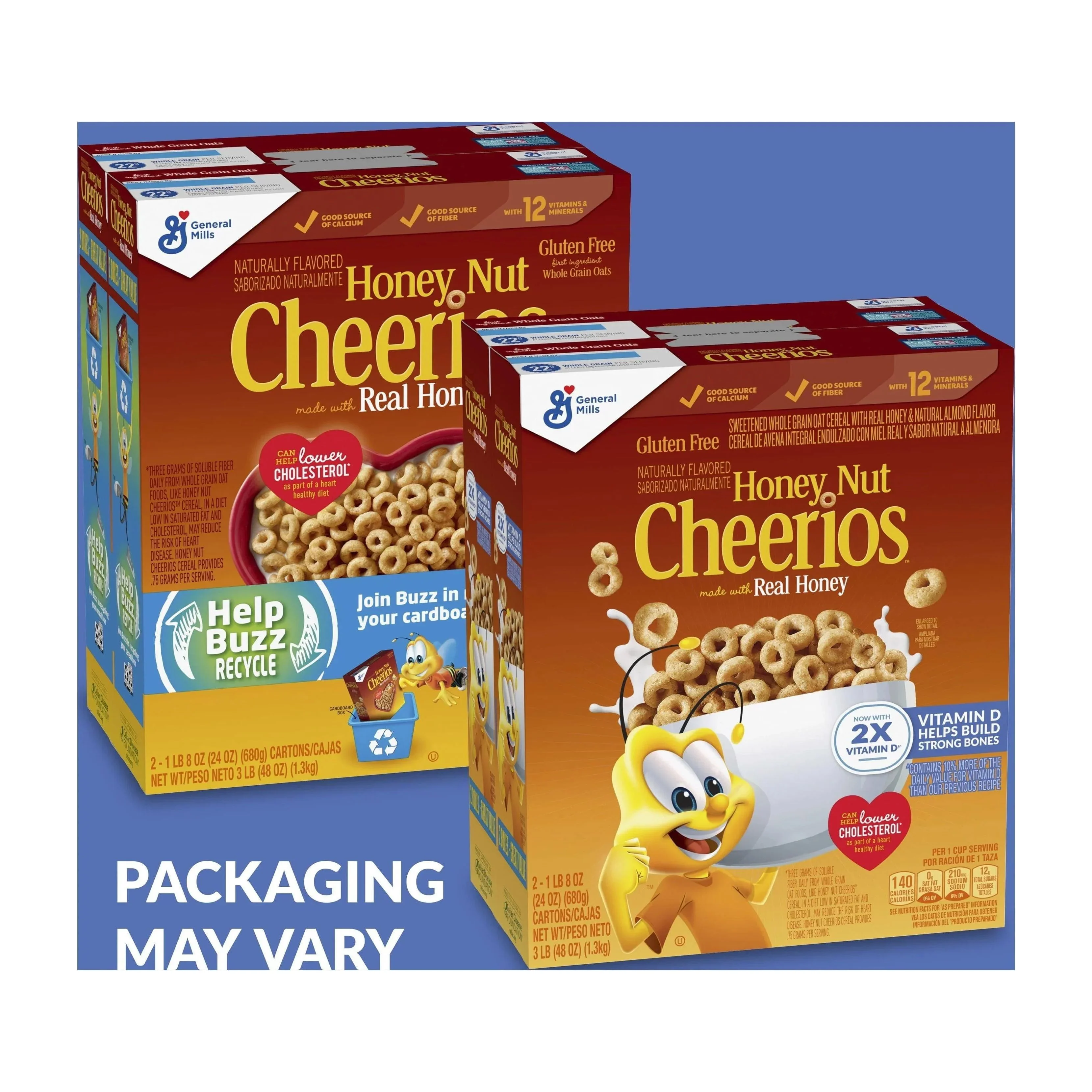 Honey Nut Cheerios Heart Healthy Breakfast Cereal (2 Pack)