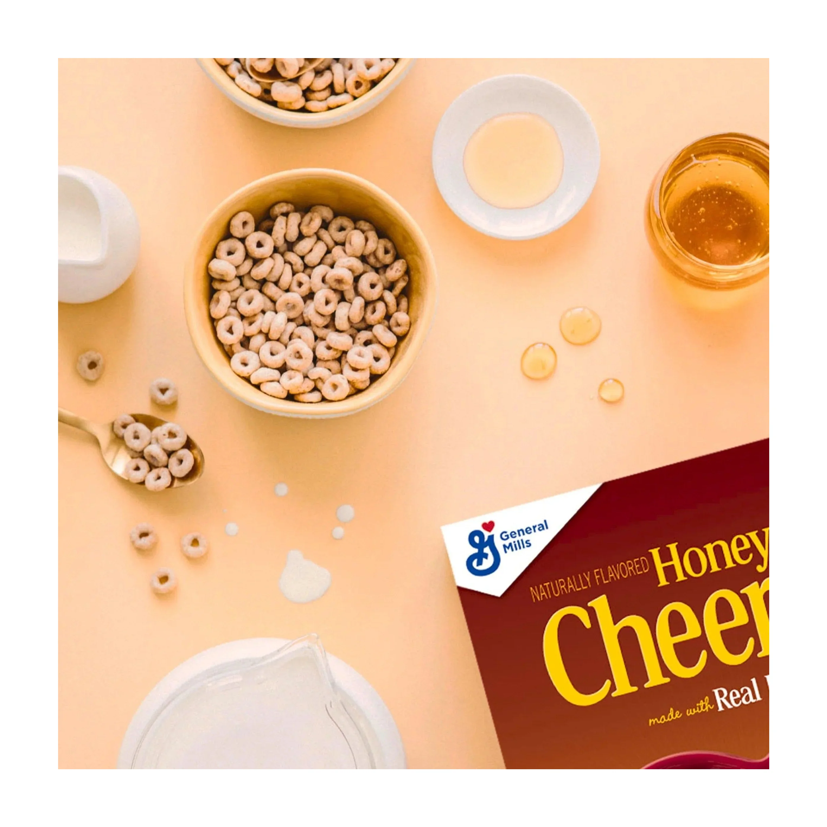 Honey Nut Cheerios Heart Healthy Breakfast Cereal (2 Pack)