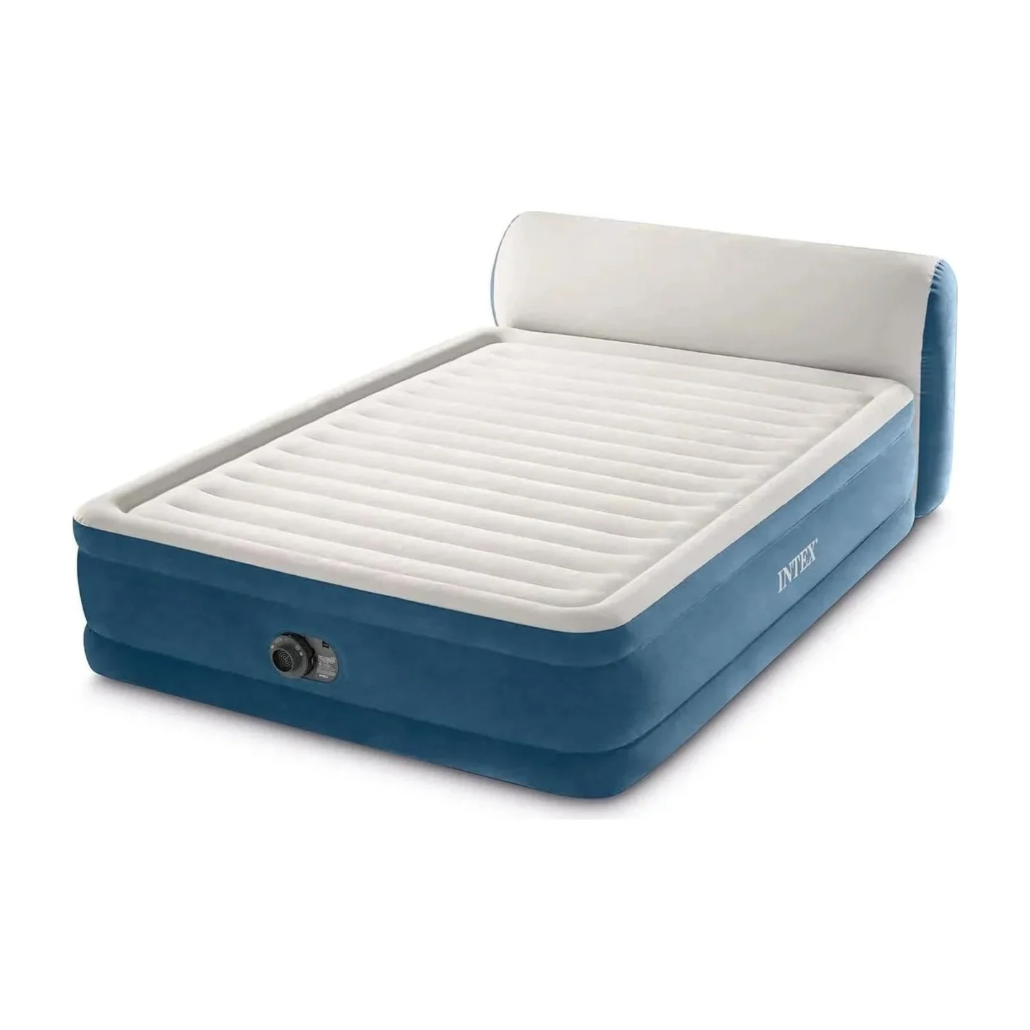 Intex Queen Dura-Beam Deluxe Comfort Headboard Airbed with Pump