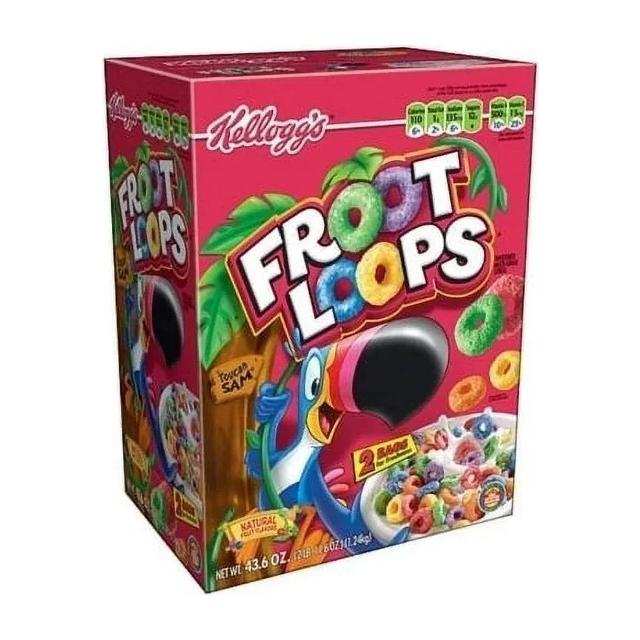 Kellogg's Froot Loops Cereal (2-Pack) for Kids