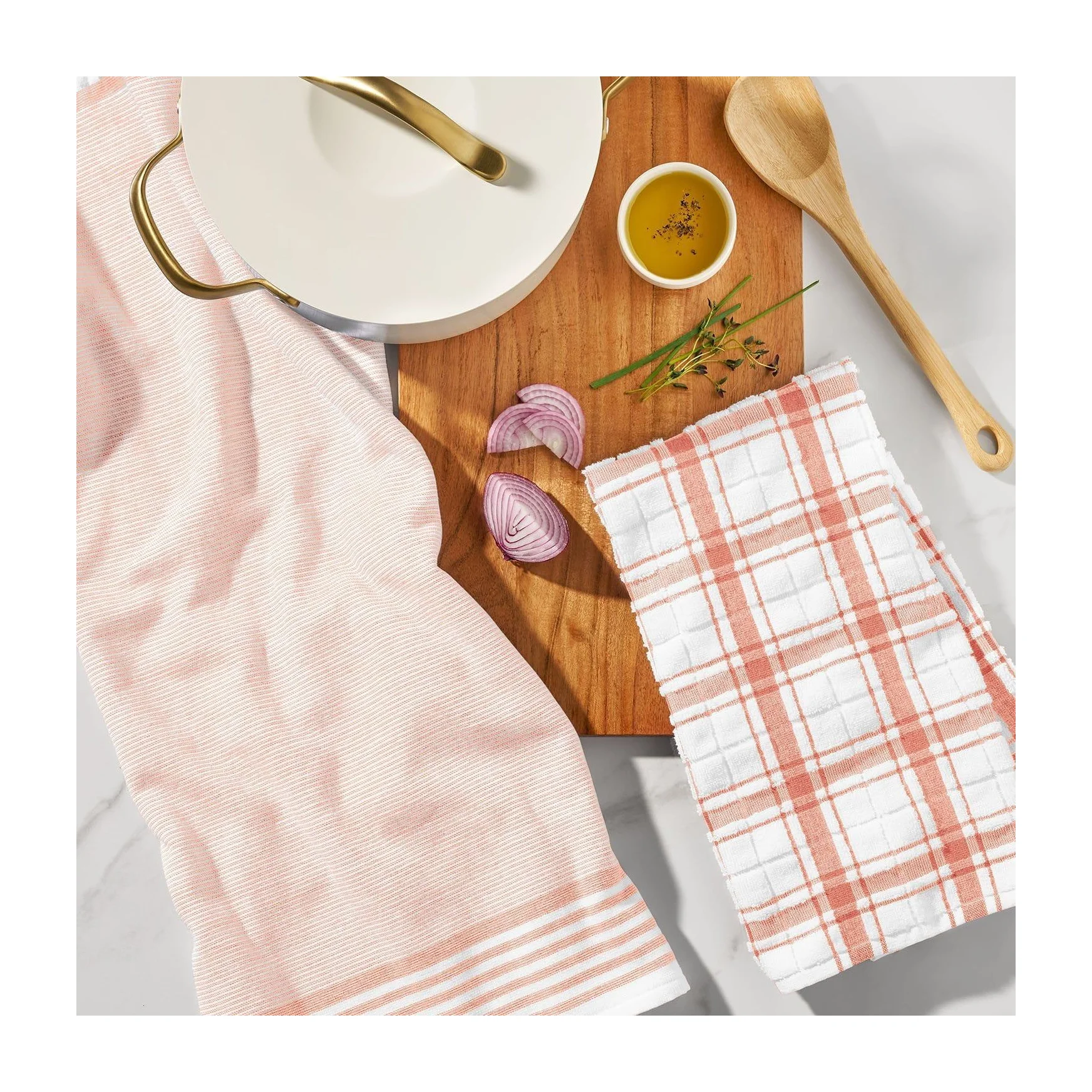 Kitchen Towels In Kenya - Member's Mark 8pck (Warm Peach)
