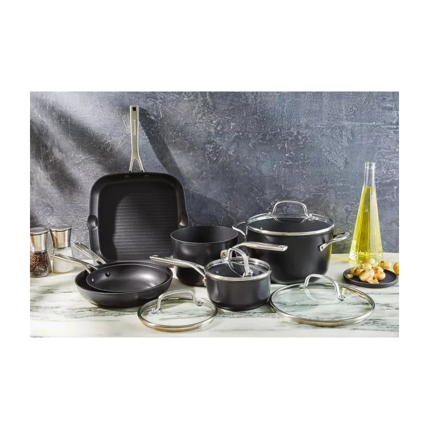 KitchenAid 10-piece Hard Anodized Ceramic Cookware Set (choose)